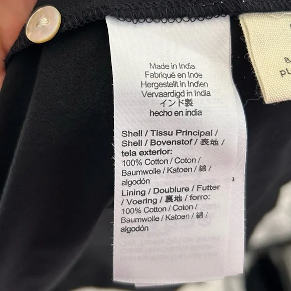 MADEWELL Cutout-Back Empire Cotton Midi Dress in Black SOLD - Picture 10 of 10